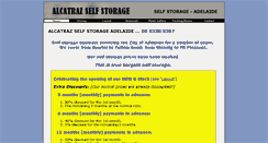 Desktop Screenshot of alcatrazselfstorage.com.au